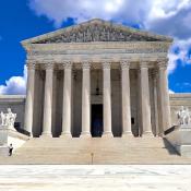 View of U.S. Supreme Court Building in Washington, D.C.