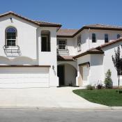 Single-family home with stucco siding