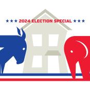 Democrats' blue donkey and Republicans' red elephant go head to head over housing