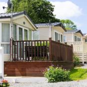 Row of manufactured houses