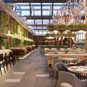 Hotel interior design trend with biophilic elements