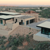 Aerial view of the Desert Comfort Idea Home