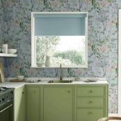 Graham & Brown floral wallpaper in kitchen