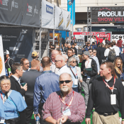 IBS Show Village attendees walking outside