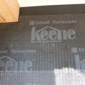 Keene Driwall Rainscreen behind stucco finish to prevent water intrusion into wall assembly