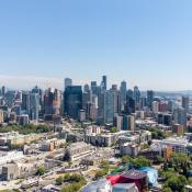 Aerial view of Seattle, WA