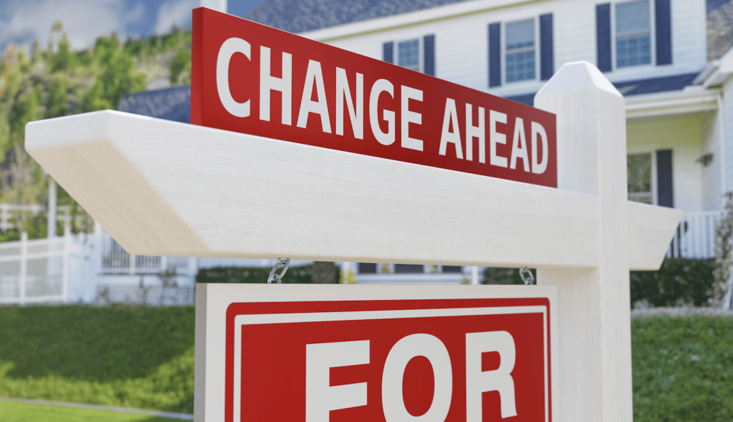 Sign indicates changes ahead for home sales commissions due to NAR settlement