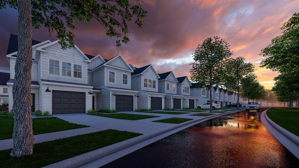 3D rendering of multifamily home development