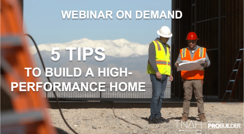 Promo for webinar 5 steps to a high-performance home