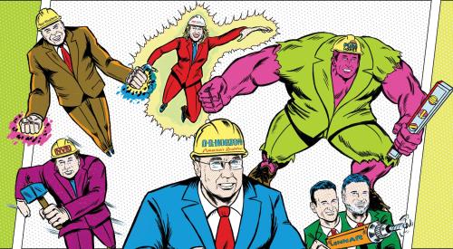 Some of the 2024 Housing Giants portrayed as superheroes