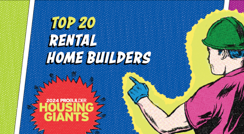 Man in hardhat points to "Top 20 Rental Home Builders"