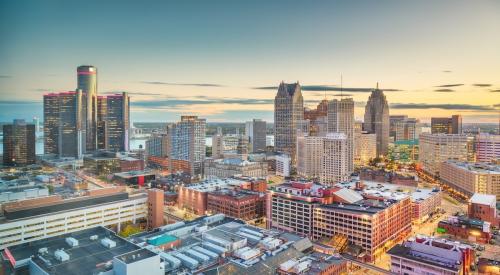 Skyline view of Detroit