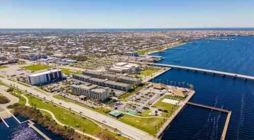 Aerial view of Punta Gorda, Fla.