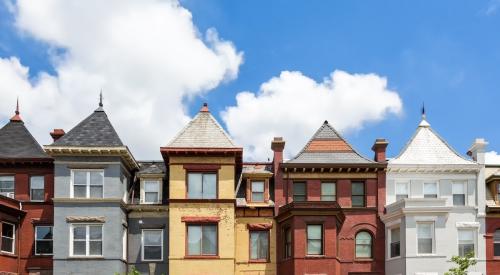 Row homes in Washington, D.C. neighborhood