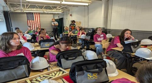 Camp attendees learn about careers in the construction industry