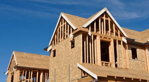 A single-family home under construction