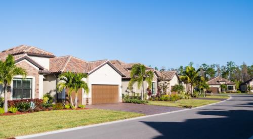 A residential street in Florida 