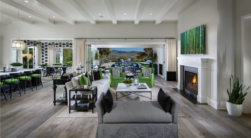 The New Home Company's Sky Ranch at Covenant Hills, in California, luxury home family room