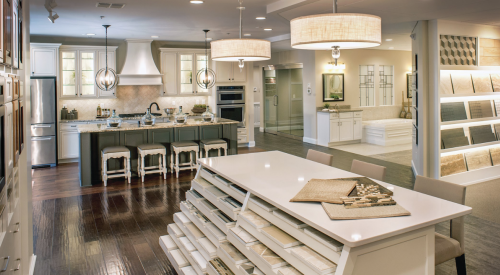 home builder design center interior