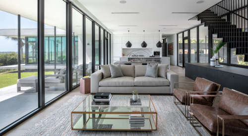 2019 professional builder design awards project of the year kitchen and living room