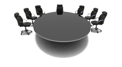 Round table and chairs