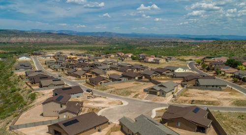 Mandalay Homes is one of the largest builders of zero energy ready homes in the Southwest. Pictured: Mandalay's Mountain Gate community in Clarkdale, Arizona; photo courtesy EEBA.