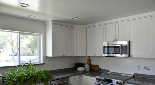 electric kitchen in solar home