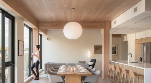 Mass timber loft interior