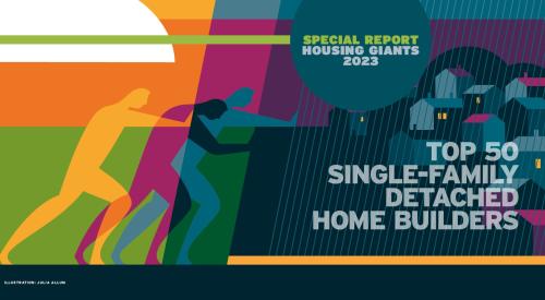 2023 Housing Giants ranked list of top 50 single-family detached home builders