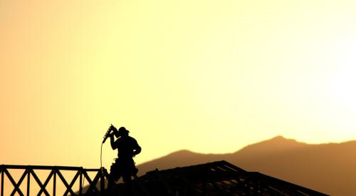 construction worker silhouette