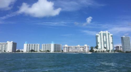 View of Miami from the water