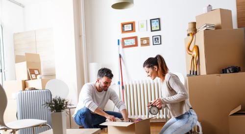 People moving into house