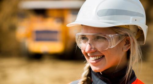 woman in construction