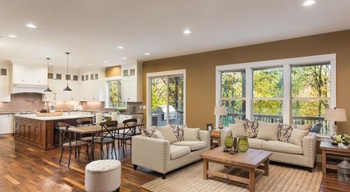 brown living room