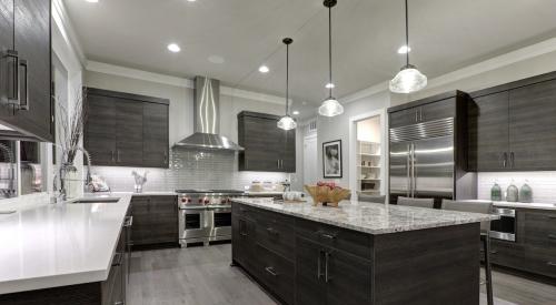 Kitchen with island