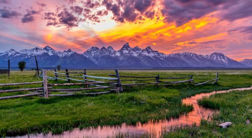 Wyoming sunset