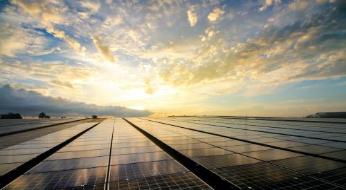 Field of solar panels