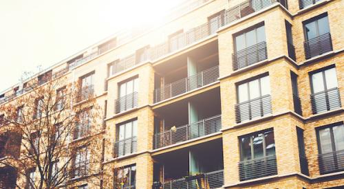 Apartment building exterior