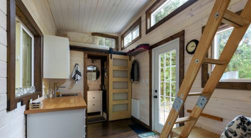 Interior of tiny home