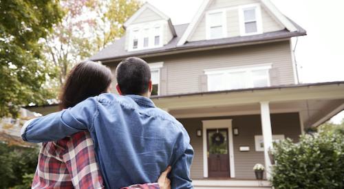 Couple looking at home