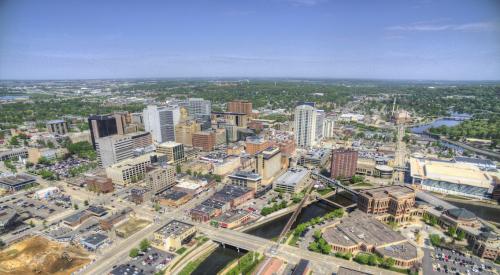 Aerial view of Rochester, Minnesota