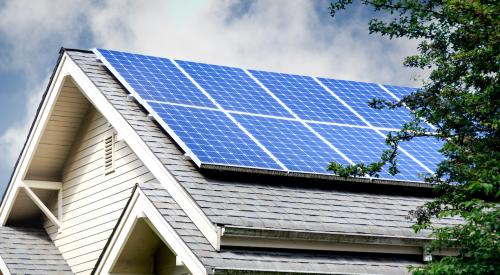 House with solar panels