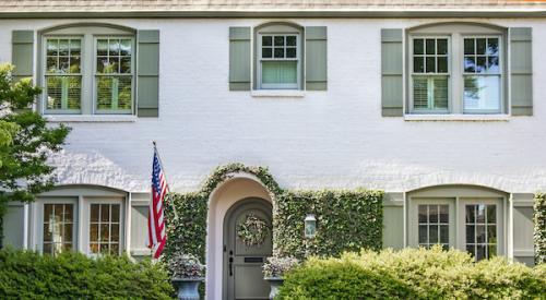 Home with U.S. flag out front