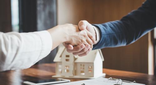 Two people shaking hands