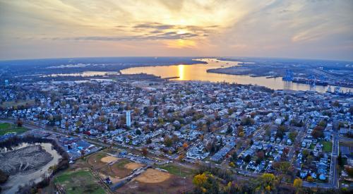 Aerial view of New Jersey