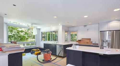 Kitchen in the middle of a renovation