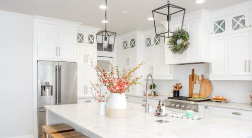 Clean kitchen with sleek surfaces