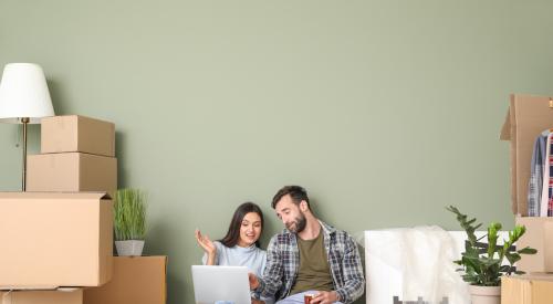 Couple on laptop