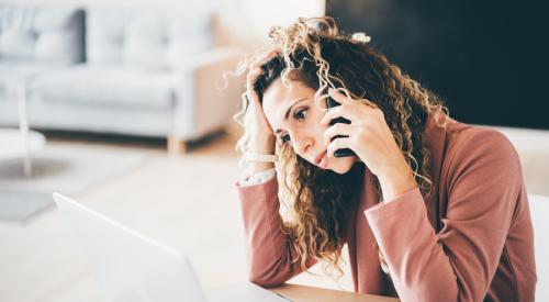 Stressed woman