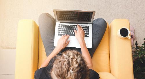 woman on laptop